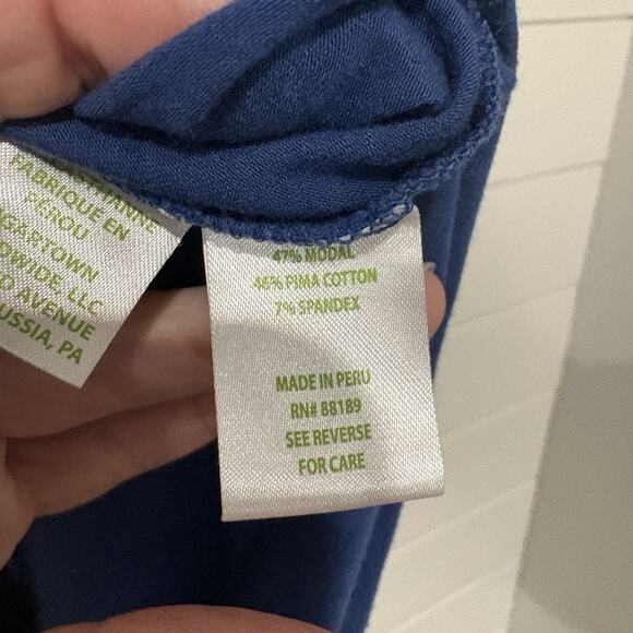 Lilly Pulitzer | Finn Top Oyster Bay Navy Preppy Beach Vacation- Size XXL - Picture 6 of 9